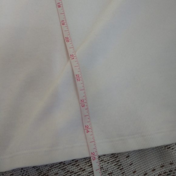 Bride Rhinestone White Ribbed Tank Top Size Large - Picture 6 of 6